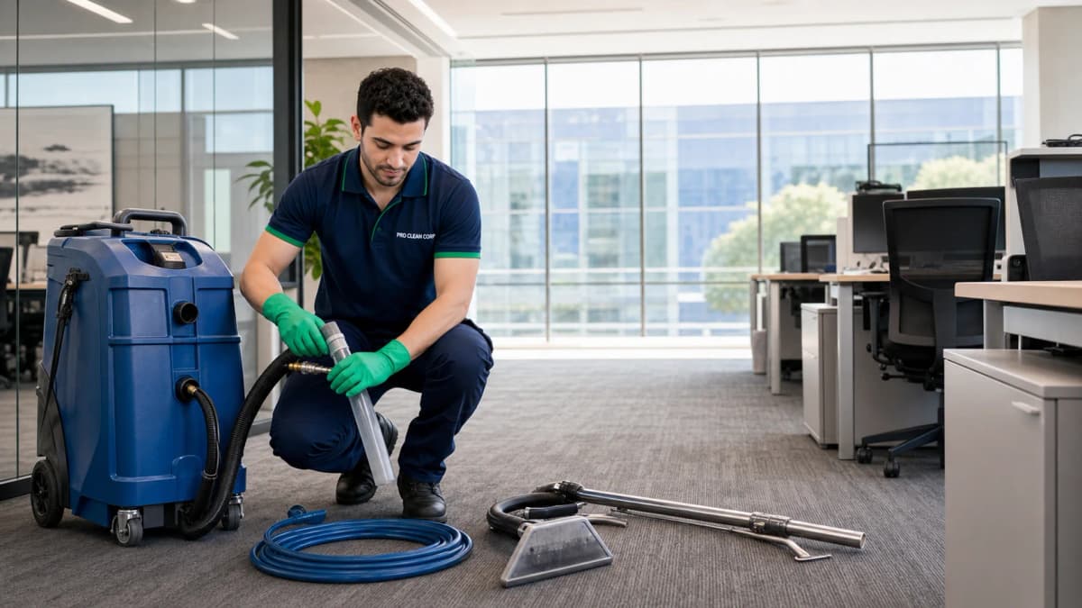 Pro Clean Corp carpet cleaning team in North Sydney