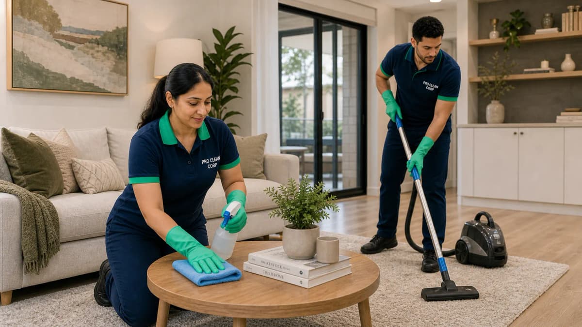 Pro Clean Corp home cleaning team in North Sydney